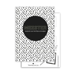 Invulkaarten | Meester